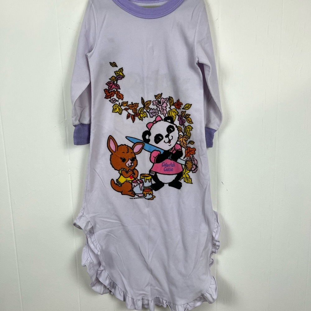 Vintage 80’s girls Shirt Tales night gown